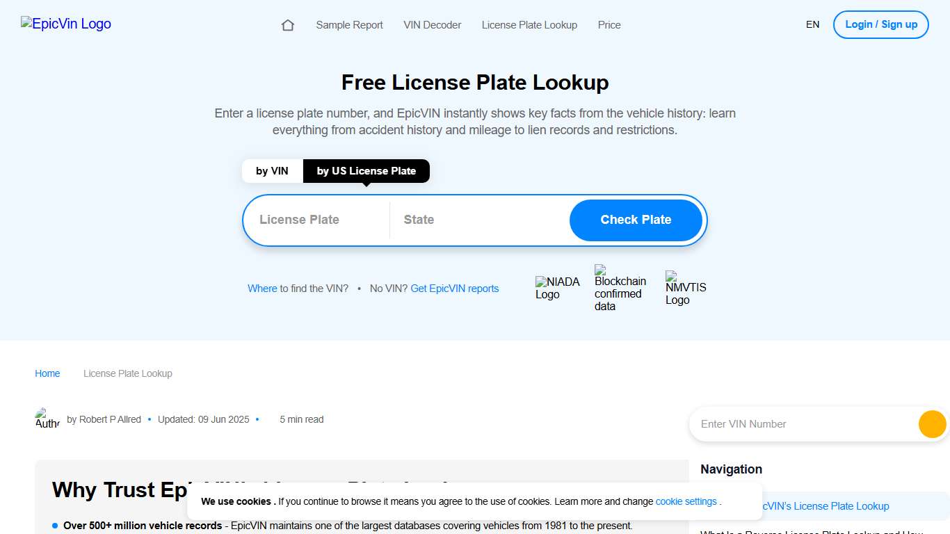 Free License Plate Lookup – Search By Plate Number